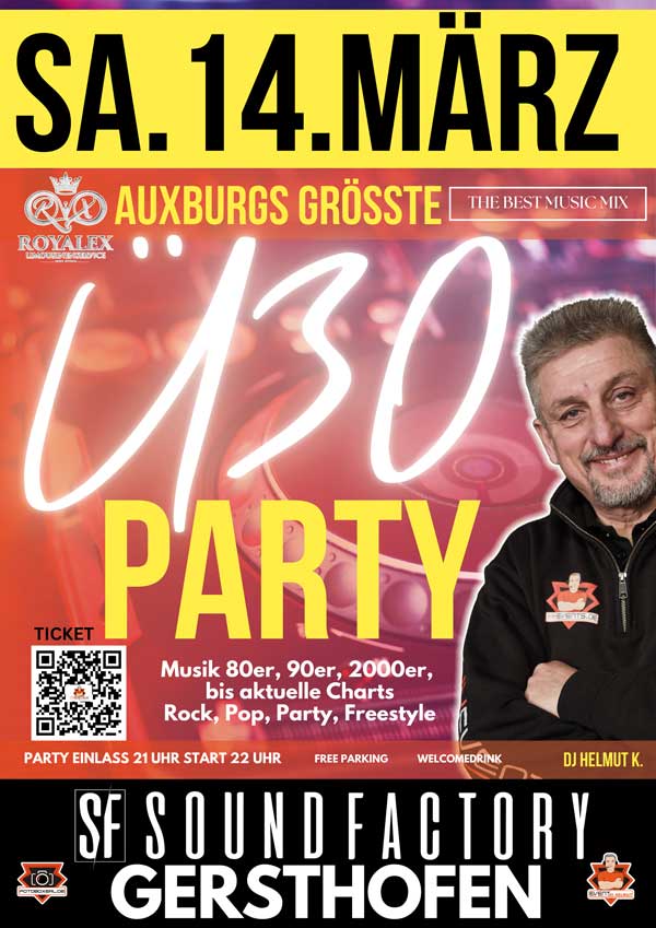 Ü30 Party Augsburg Soundfactory 14_3_2026